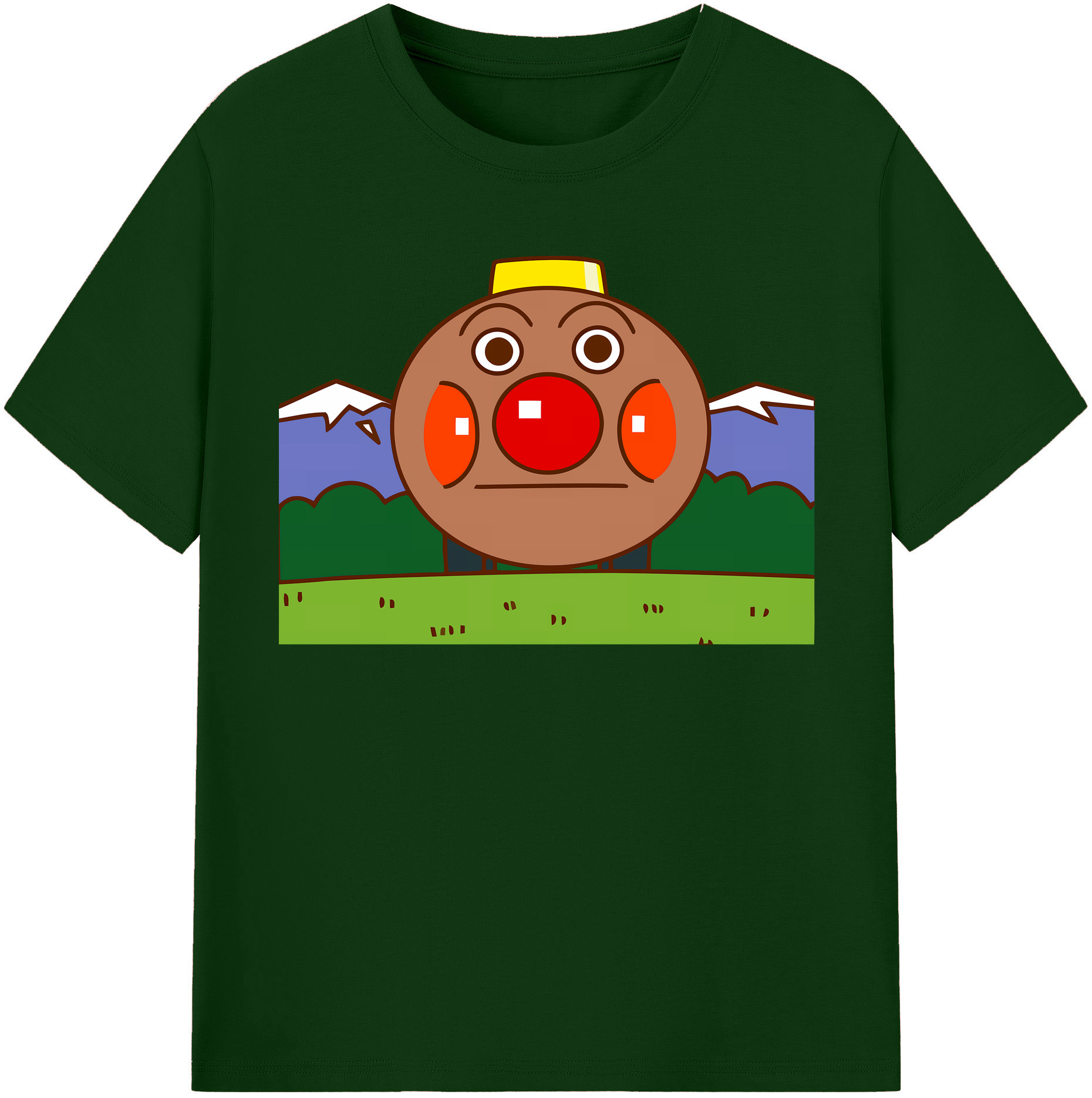 （画像用） アンパンマン Anpanman 綿100％半袖Tシャツ（フロントプリント）